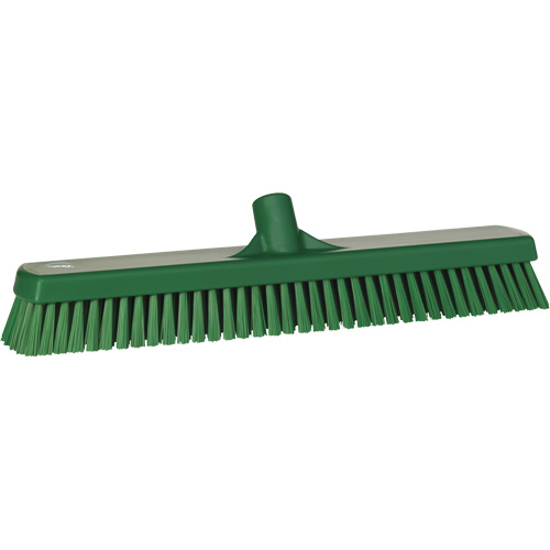 Brosse &agrave; r&eacute;curer pour planchers et murs, Crins Ferme, 19", Polyester, Vert OSI Industrial Sales