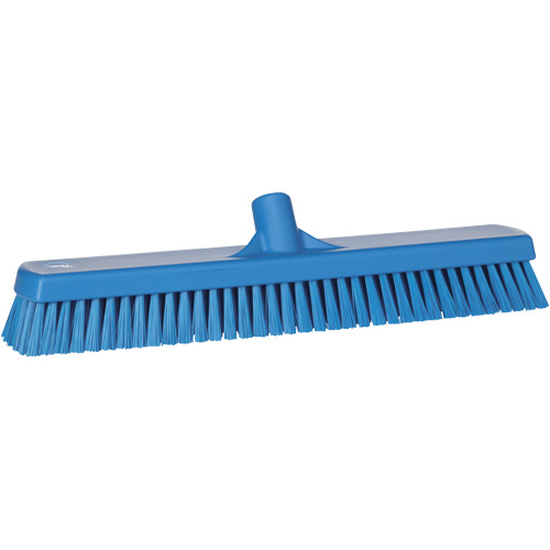 Brosse &agrave; r&eacute;curer pour planchers et murs, Crins Ferme, 19", Polyester, Bleu OSI Industrial Sales