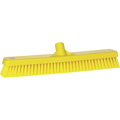 Brosse &agrave; r&eacute;curer pour planchers et murs, Crins Ferme, 19", Polyester, Jaune OSI Industrial Sales