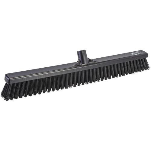 T&ecirc;te de balai-brosse &agrave; soies combin&eacute;es, Crins Cors&eacute;/Fin, 24", Polyester, Noir OSI Industrial Sales
