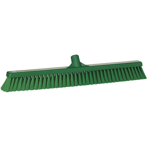 T&ecirc;te de balai-brosse pour petites particules, Crins Fin, 24", Polyester, Vert OSI Industrial Sales