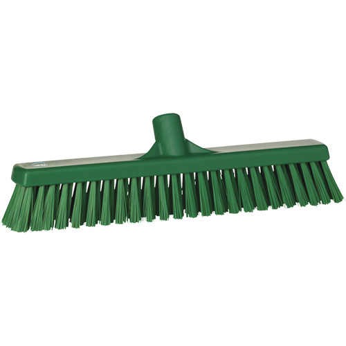 T&ecirc;te de balai-brosse &agrave; soies combin&eacute;es, Crins Cors&eacute;/Fin, 16-1/2", Polyester, Vert OSI Industrial Sales