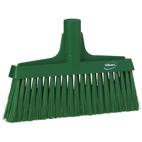 Upright Broom Head, Coarse/Fine Bristles, 10-1/4", Polyester, Green OSI Industrial Sales