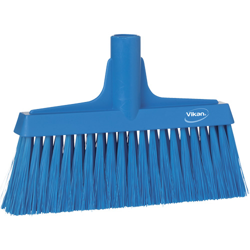 Upright Broom Head, Coarse/Fine Bristles, 10-1/4", Polyester, Blue OSI Industrial Sales