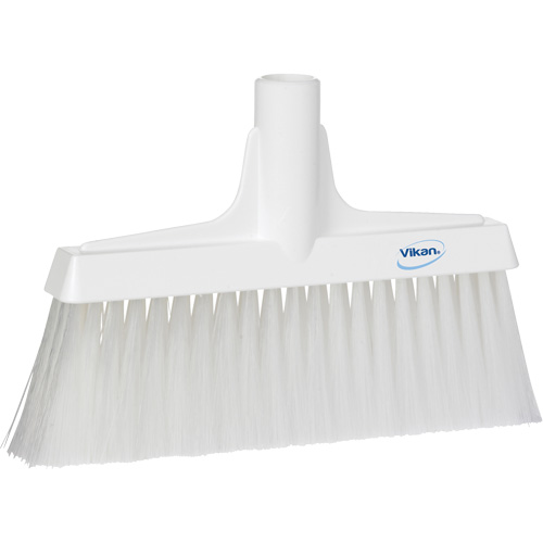 Upright Broom Head, Coarse/Fine Bristles, 10-1/4", Polyester, White OSI Industrial Sales
