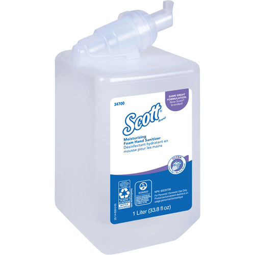 Scott&reg; Control Super Moisturizing Foam Hand Sanitizer, 1000 ml, Cartridge Refill, 70% Alcohol OSI Industrial Sales