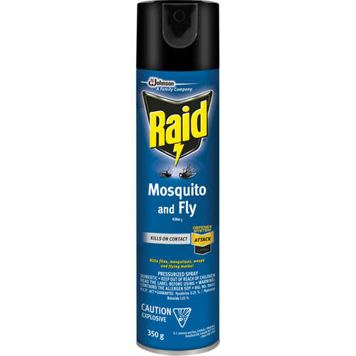 Raid&reg; Mosquito & Fly Killer, 350 g, Solvent Base OSI Industrial Sales