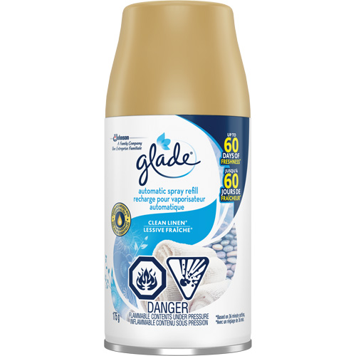 Glade&reg; Automatic Spray Air Freshener Refill, Clean Linen&reg;, Aerosol Can OSI Industrial Sales