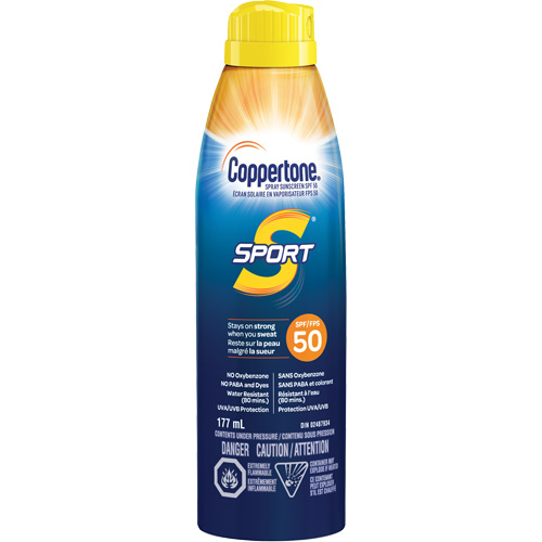 Sport&reg; Water Resistant Sunscreen, SPF 50, Aerosol OSI Industrial Sales