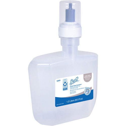 D&eacute;sinfectant en mousse sans alcool pour les mains Essential de Scott, 1200 ml, Cartouche de recharge, 0% alcool OSI Industrial Sales