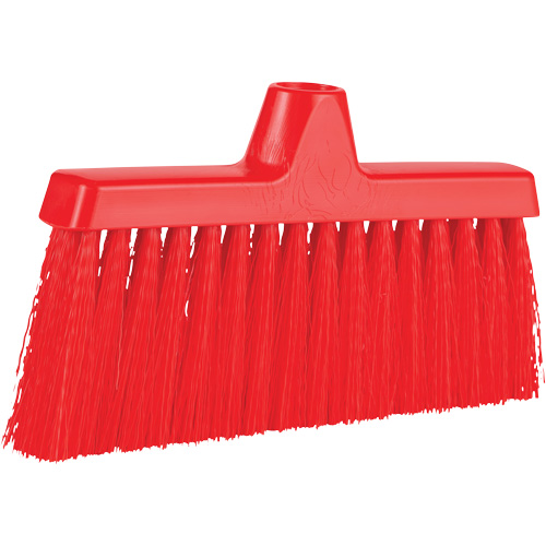 ColorCore Angle Head Broom, Medium Bristles, 10", Polypropylene, Red OSI Industrial Sales