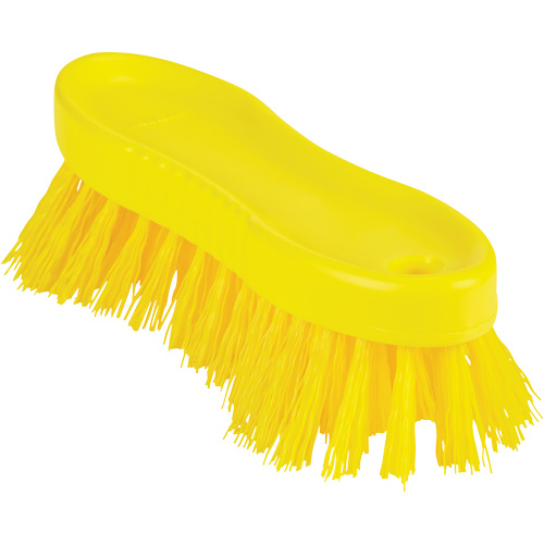 ColorCore Hand Brush, Stiff Bristles, 6" Long, Yellow OSI Industrial Sales