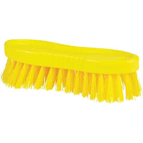 ColorCore Hand Brush, Stiff Bristles, 6" Long, Yellow OSI Industrial Sales