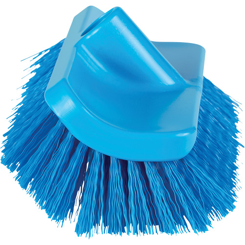 Brosse &agrave; angle double ColorCore pour surfaces hautes et basses, Soies Ferme, Longueur de 10", Bleu OSI Industrial Sales