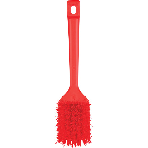 Brosse &agrave; manche court ColorCore, Soies Ferme, Longueur de 12", Rouge OSI Industrial Sales