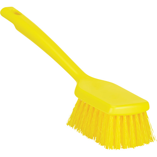 Brosse &agrave; manche court ColorCore, Soies Ferme, Longueur de 12", Jaune OSI Industrial Sales