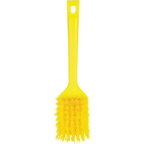 Brosse &agrave; manche court ColorCore, Soies Ferme, Longueur de 12", Jaune OSI Industrial Sales