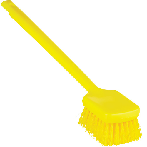 ColorCore Long Handle Brush, Stiff Bristles, 20" Long, Yellow OSI Industrial Sales