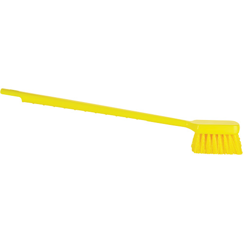ColorCore Long Handle Brush, Stiff Bristles, 20" Long, Yellow OSI Industrial Sales