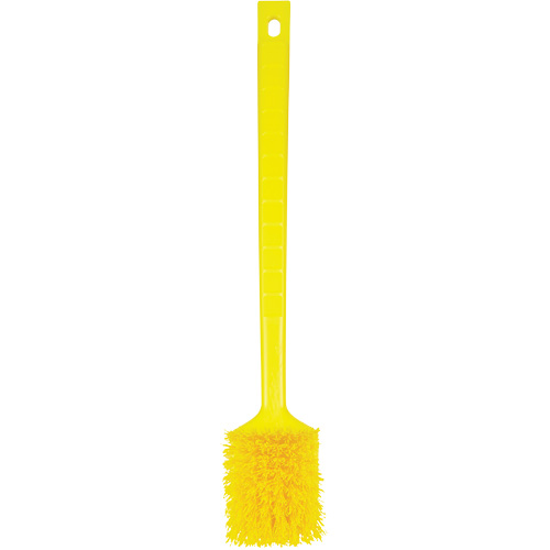 ColorCore Long Handle Brush, Stiff Bristles, 20" Long, Yellow OSI Industrial Sales