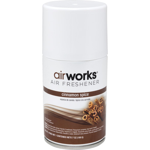 AirWorks&reg; Metered Air Fresheners, Cinnamon Spice, Aerosol Can OSI Industrial Sales