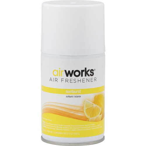 AirWorks&reg; Metered Air Fresheners, Sunburst, Aerosol Can OSI Industrial Sales