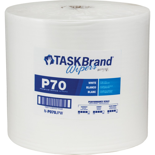 TaskBrand&reg; P70 Premium Series Wipers, Heavy-Duty, 13" L x 12" W OSI Industrial Sales