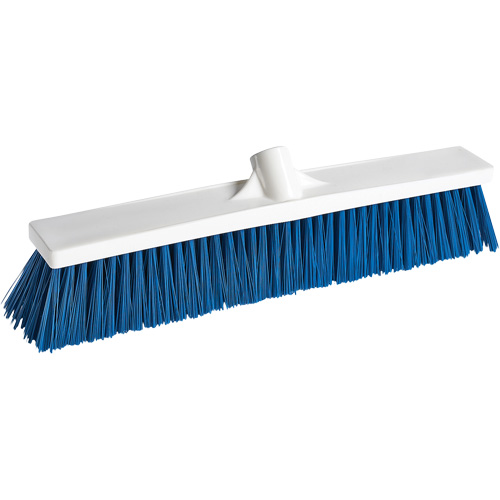 Foodservice Push Broom, Medium Bristles, 18", Polypropylene, White OSI Industrial Sales