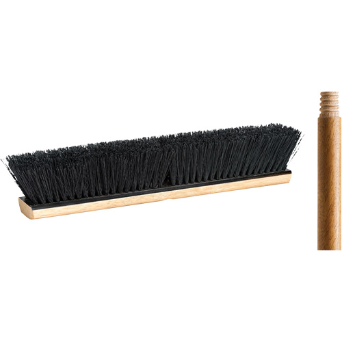 Balai-brosse avec manche, 18", Moyen, Soies Tampico OSI Industrial Sales