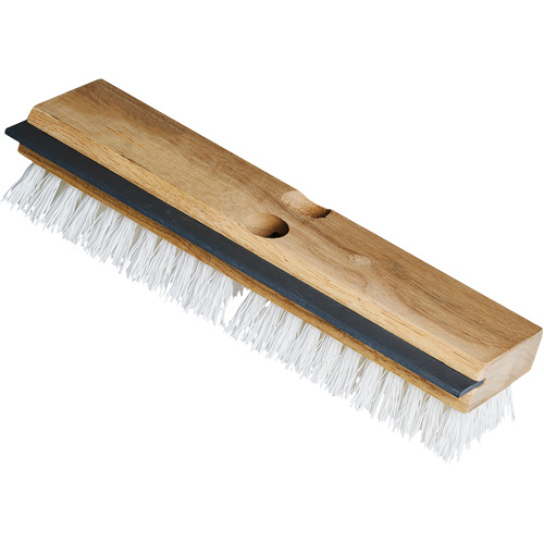 Brosse &agrave; r&eacute;curer utilitaire avec raclette, 11" l, Soies Polypropyl&egrave;ne, Blanc OSI Industrial Sales