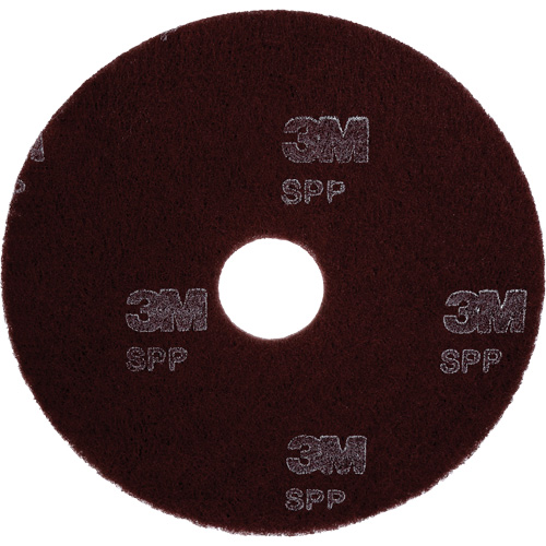 Tampon haute performance, 17", D&eacute;capant, Marron OSI Industrial Sales