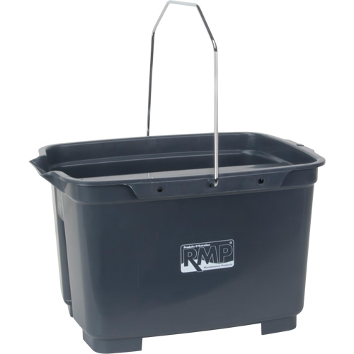 Dual Compartment Bucket, 4.75 US Gal. (19 qt.) Capacity, Grey OSI Industrial Sales