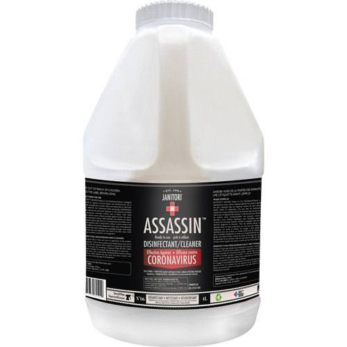Janitori Assassin Ready-to-Use Disinfectant Cleaner, 4 L, Jug OSI Industrial Sales