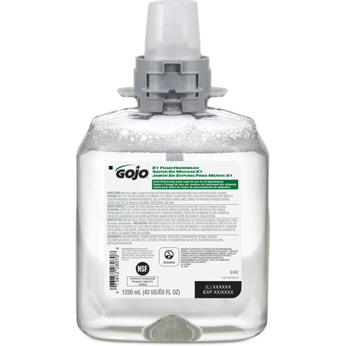 Savon pour les mains FMX-12 E1, Mousse, 1250 ml, Sans parfum OSI Industrial Sales