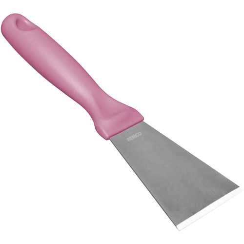 Large Stainless Steel Scraper, Pink, 3" W x 9" L OSI Industrial Sales