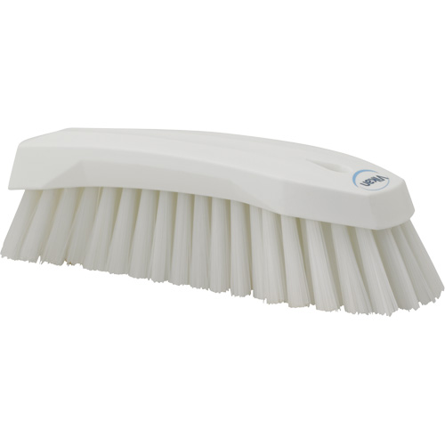 Large Angled Hand Brush, Stiff Bristles, 8" Long, White OSI Industrial Sales