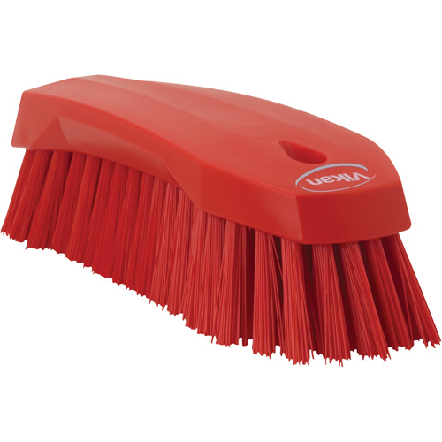 Grande brosse &agrave; main oblique, Soies Ferme, Longueur de 8", Rouge OSI Industrial Sales