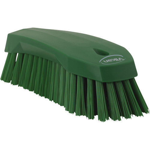 Grande brosse &agrave; main oblique, Soies Ferme, Longueur de 8", Vert OSI Industrial Sales