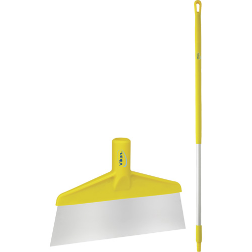 Grattoir &agrave; plancher avec manche, Jaune, 9-3/5" la x 55-9/10" lo OSI Industrial Sales