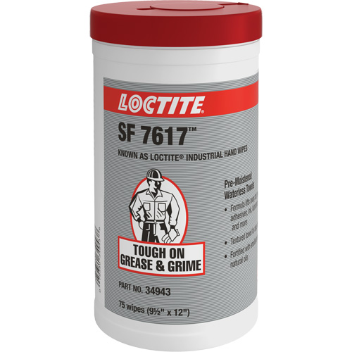 Essuie-mains industriels SF 7617, 75 lingettes, 12" x 9-1/2" OSI Industrial Sales