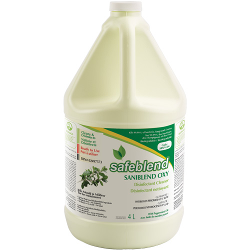 Nettoyant d&eacute;sinfectant OXY &agrave; l'huile de menthe poivr&eacute;e, 4 L, Cruche OSI Industrial Sales