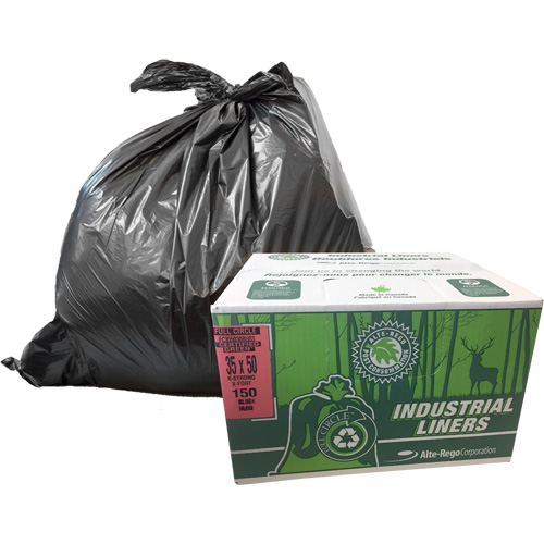 EcoLogo&reg; Garbage Bags, X-Strong, 48" W x 60" L, Clear, 246.05 L (65 Gal.) Capacity OSI Industrial Sales
