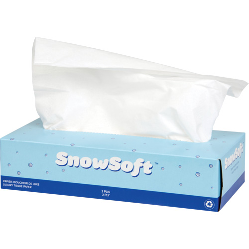 Papier-mouchoir de premi&egrave;re qualit&eacute; Snow Soft, 2 pli, 7,4" lo x 8,4" la, 100 feuilles/boîte OSI Industrial Sales