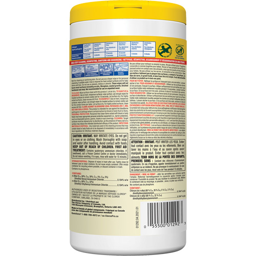 Disinfecting Wipes, 75 Count OSI Industrial Sales