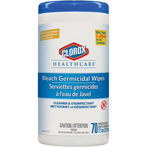 Healthcare&reg; Disinfecting Bleach Wipes, 70 Count OSI Industrial Sales