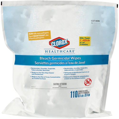 Healthcare&reg; Disinfecting Bleach Wipes Refill, 110 Count OSI Industrial Sales