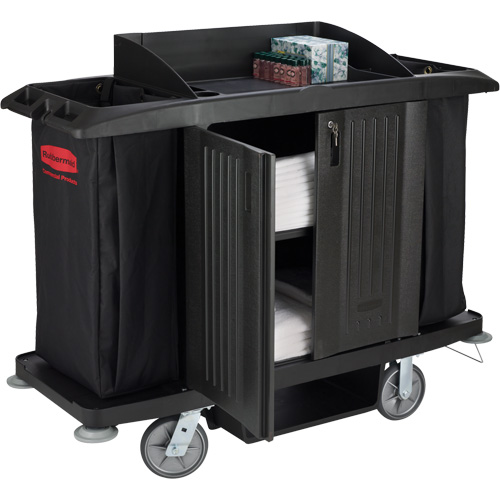 Executive Full-Size Housekeeping Cart with Doors OSI Industrial Sales