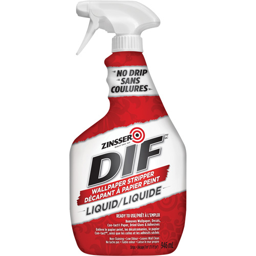 D&eacute;capant &agrave; papier peint &agrave; action rapide DIF, 946 ml, Bouteille &agrave; g&acirc;chette OSI Industrial Sales