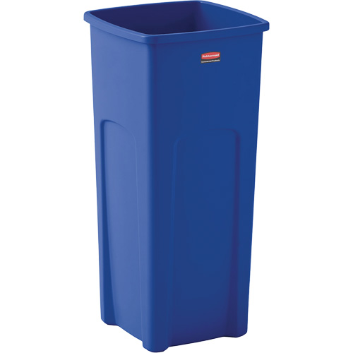 Conteneur de recyclage carr&eacute; Untouchable, Vrac, Plastique, 23 gal. US OSI Industrial Sales