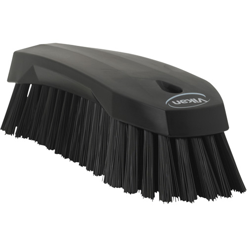 Large Angled Hand Brush, Stiff Bristles, 8" Long, Black OSI Industrial Sales